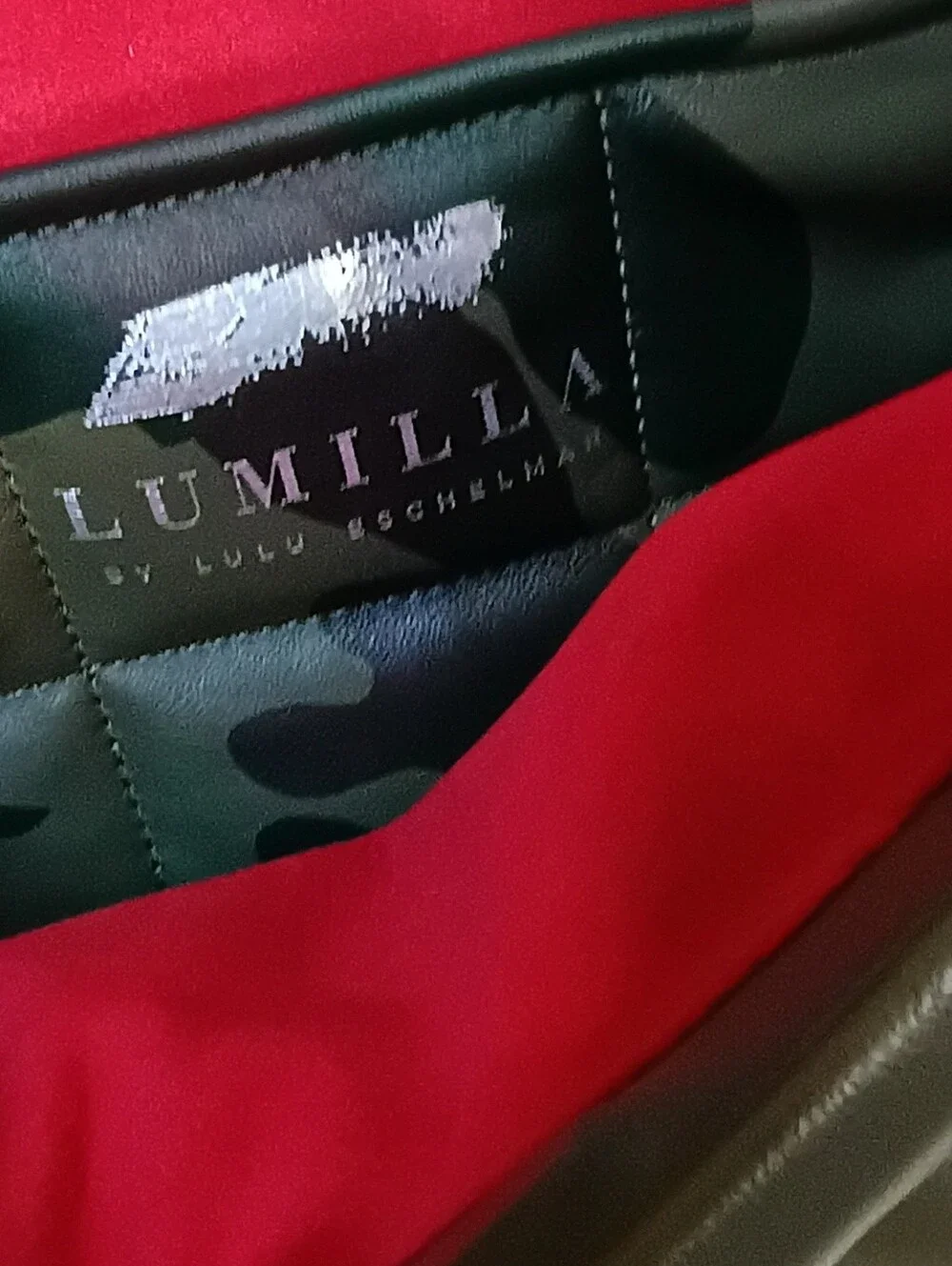 Lumilla By Lulu Camouflage Quilted Tote Bag for Men - Olive Green